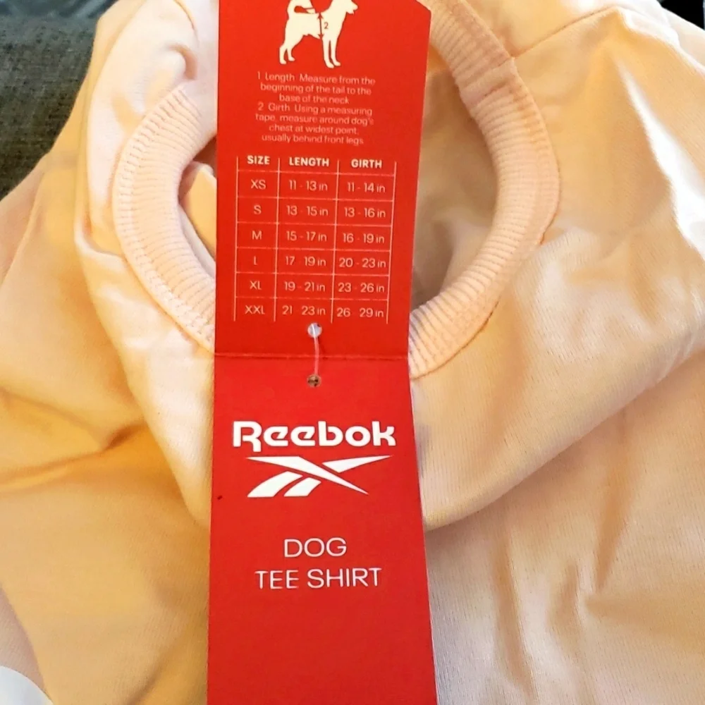 Reebok dog shirt
